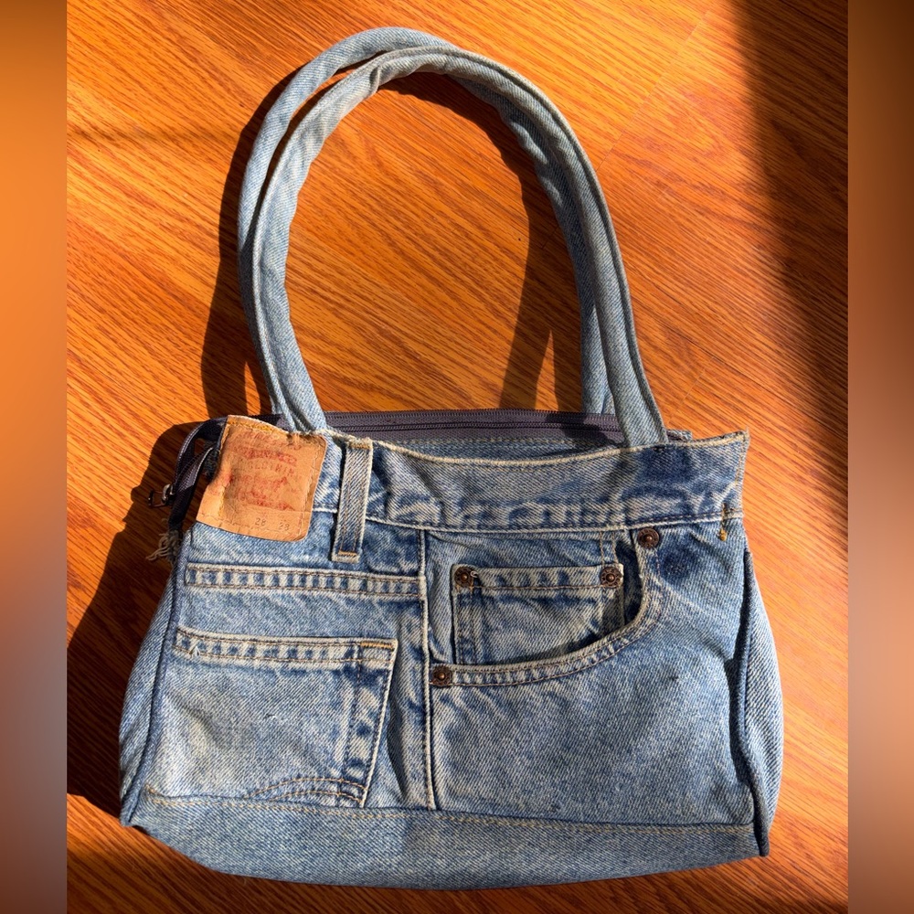 Y2K Handmade denim shoulder bag
